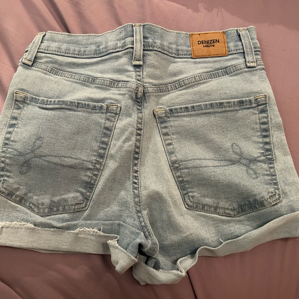 Denizen from Levi's Women's High Waist Light Blue Shorts